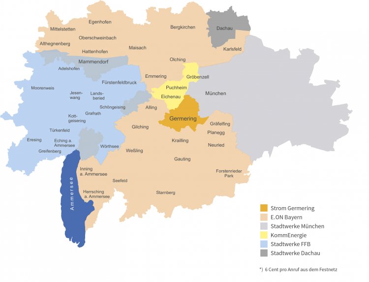 Stromversorgungsnetz von Strom Germering