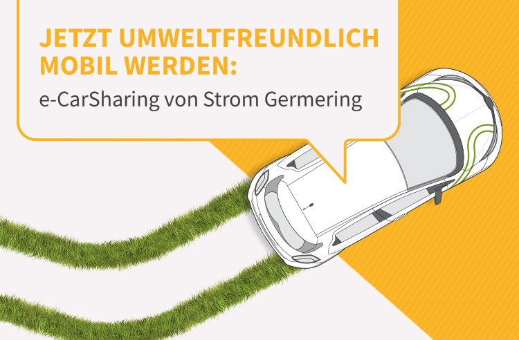 E-Auto hinterlässt Grasspuren